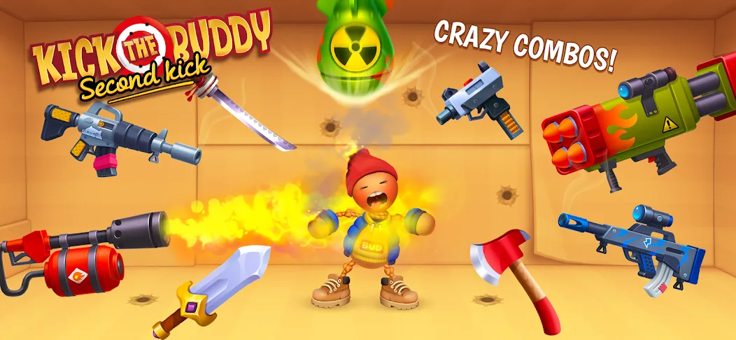 Взлом Kick the Buddy: Second Kick (Кик зе Бадди)  [МОД Меню] — стабильная версия apk на Андроид screen 5