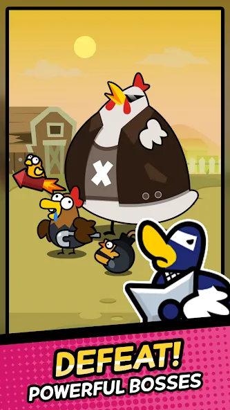 Взлом Duck vs Chicken : Idle Defense (Дак против Чикен)  [МОД Меню] — стабильная версия apk на Андроид screen 4