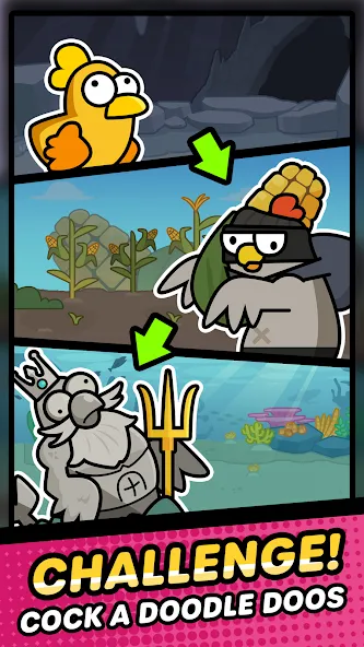 Взлом Duck vs Chicken : Idle Defense (Дак против Чикен)  [МОД Меню] — стабильная версия apk на Андроид screen 5