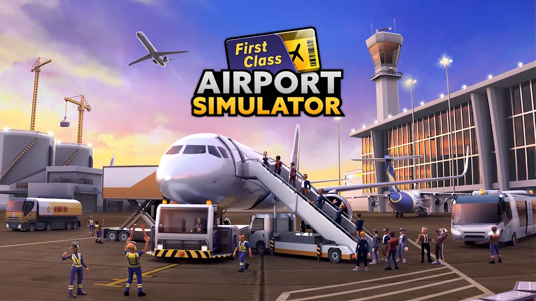 Скачать взлом Airport Simulator: Tycoon Inc. (Эйрпорт Симулятор)  [МОД Все открыто] — последняя версия apk на Андроид screen 1