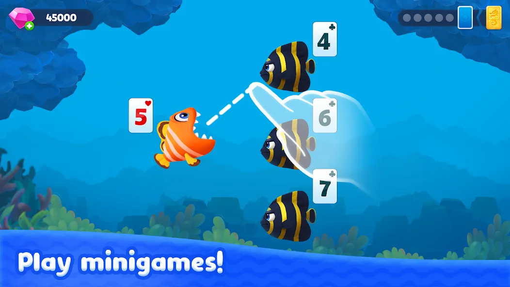 Скачать взлом Fishdom Solitaire (Фишдом Солитер)  [МОД Меню] — последняя версия apk на Андроид screen 1