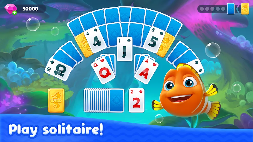 Скачать взлом Fishdom Solitaire (Фишдом Солитер)  [МОД Меню] — последняя версия apk на Андроид screen 2