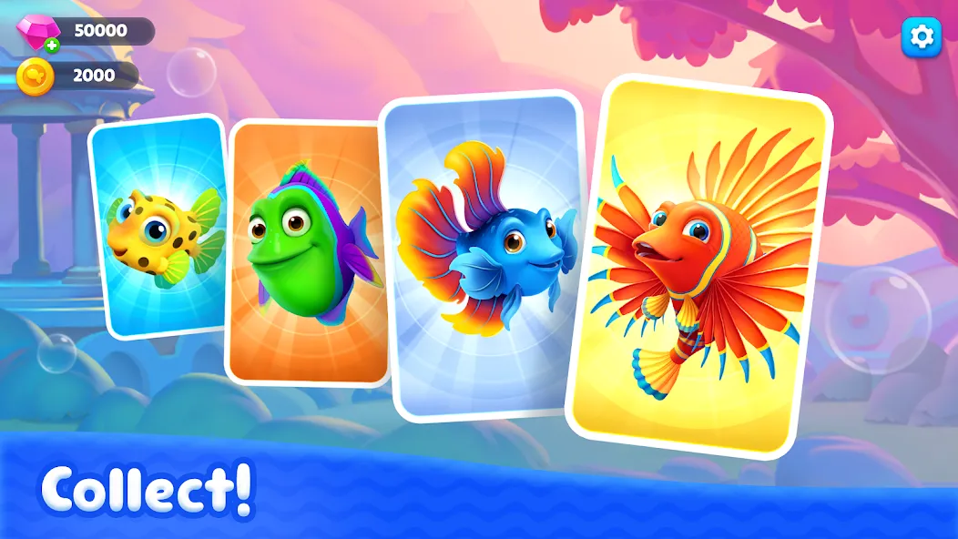 Скачать взлом Fishdom Solitaire (Фишдом Солитер)  [МОД Меню] — последняя версия apk на Андроид screen 4