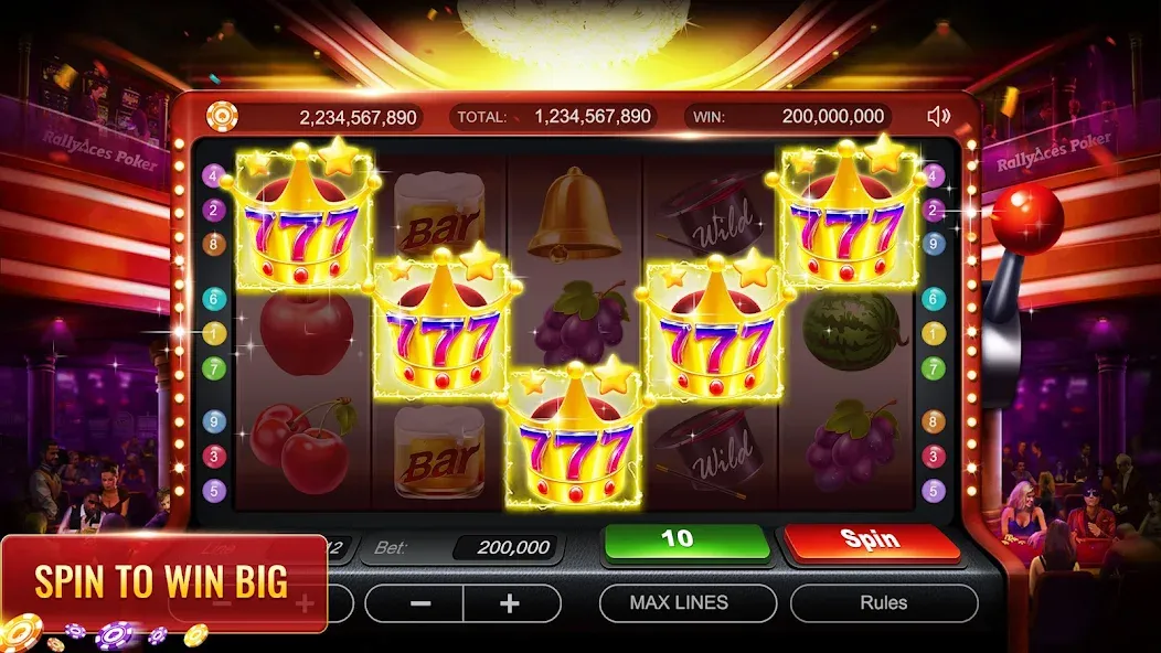 Взлом RallyAces Poker (РаллиЭйс Покер)  [МОД Unlocked] — последняя версия apk на Андроид screen 2