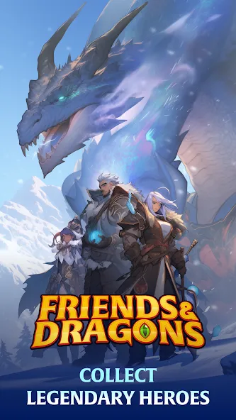 Взлом Friends & Dragons — Puzzle RPG  [МОД Меню] — стабильная версия apk на Андроид screen 1