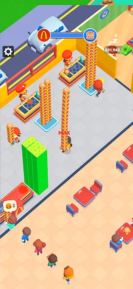 Скачать взломанную My Burger Shop: Burger Games (Май Бургер Шоп Игры)  [МОД Бесконечные деньги] — последняя версия apk на Андроид screen 3