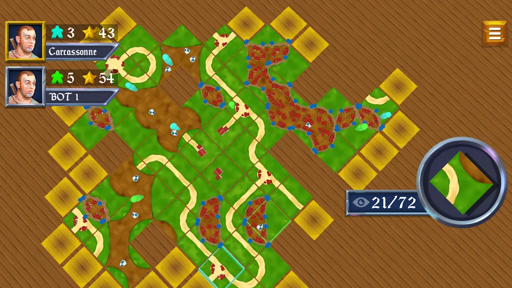 Скачать взлом War of Carcassonne board Games (Каркассон)  [МОД Все открыто] — полная версия apk на Андроид screen 1