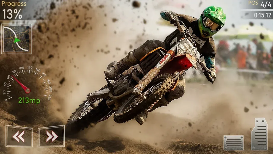 Скачать взломанную Motocross MX Dirt Bike Games  [МОД Unlimited Money] — последняя версия apk на Андроид screen 2
