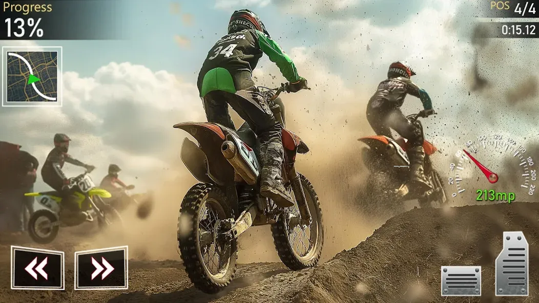 Скачать взломанную Motocross MX Dirt Bike Games  [МОД Unlimited Money] — последняя версия apk на Андроид screen 5