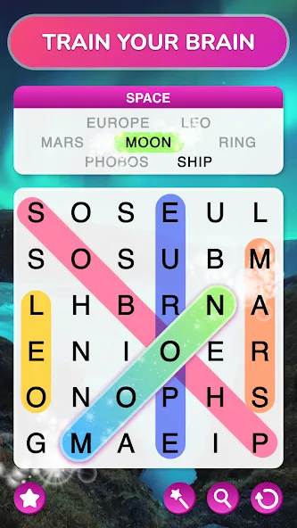 Взлом Word Search — Word Puzzle Game  [МОД Много денег] — последняя версия apk на Андроид screen 2