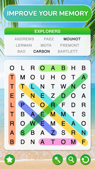 Взлом Word Search — Word Puzzle Game  [МОД Много денег] — последняя версия apk на Андроид screen 5