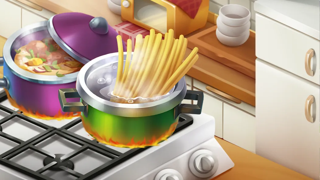 Взломанная Cooking Market-Restaurant Game  [МОД Все открыто] — полная версия apk на Андроид screen 3