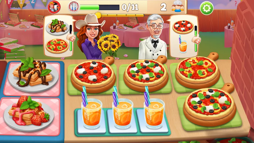 Взломанная Cooking Market-Restaurant Game  [МОД Все открыто] — полная версия apk на Андроид screen 5