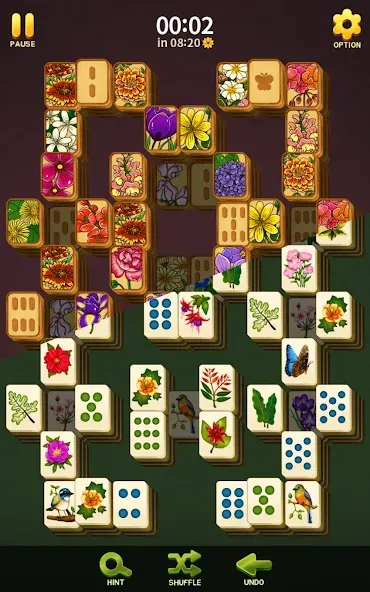 Взлом Mahjong Blossom Solitaire  [МОД Меню] — стабильная версия apk на Андроид screen 4