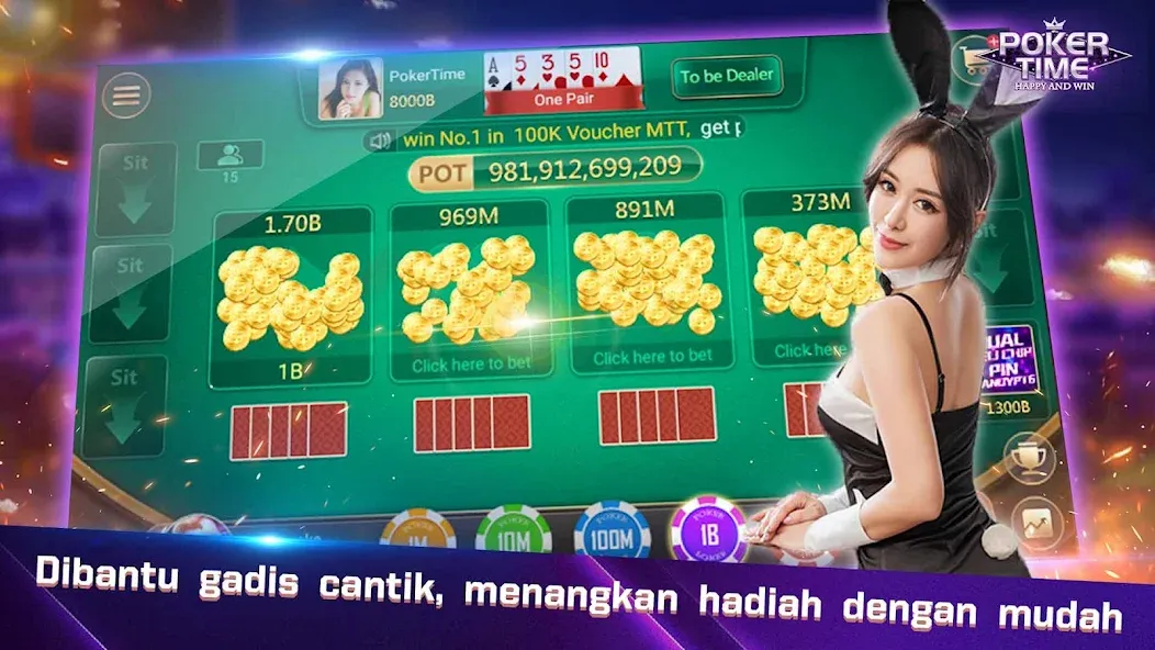 Взломанная Poker Time- Pulsa Texas Holdem (Покер Тайм)  [МОД Mega Pack] — полная версия apk на Андроид screen 2