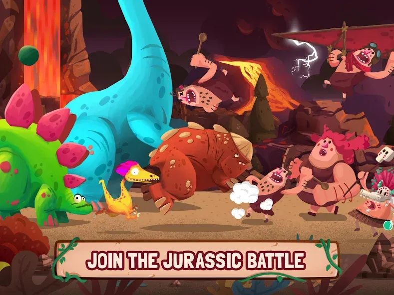 Скачать взломанную Dino Bash: Dinosaur Battle (Дино Баш)  [МОД Бесконечные деньги] — последняя версия apk на Андроид screen 5