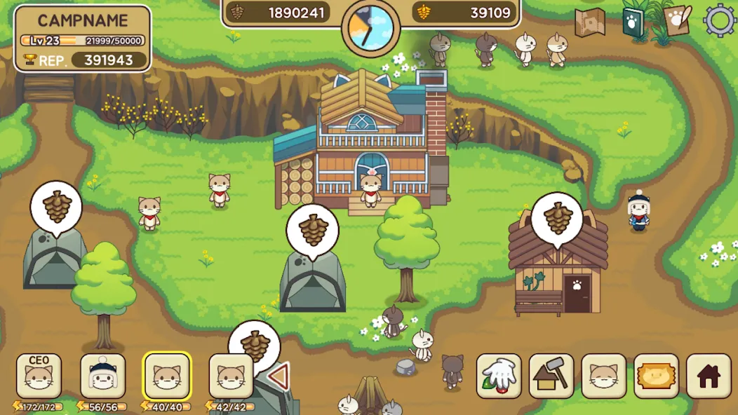 Взлом Cat Forest — Healing Camp  [МОД Mega Pack] — стабильная версия apk на Андроид screen 2