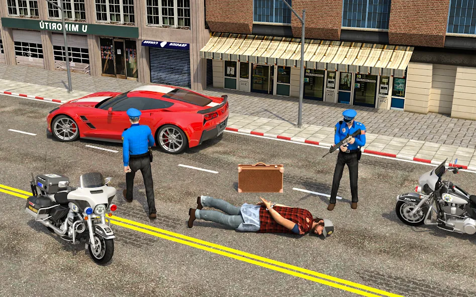 Скачать взлом City Police Car Driving Games  [МОД Много денег] — полная версия apk на Андроид screen 2