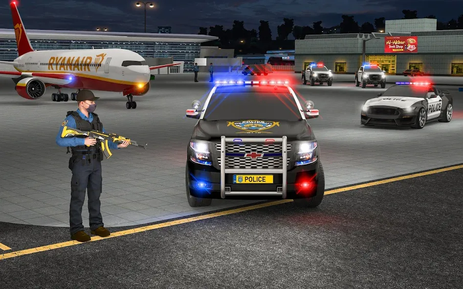 Скачать взлом City Police Car Driving Games  [МОД Много денег] — полная версия apk на Андроид screen 4