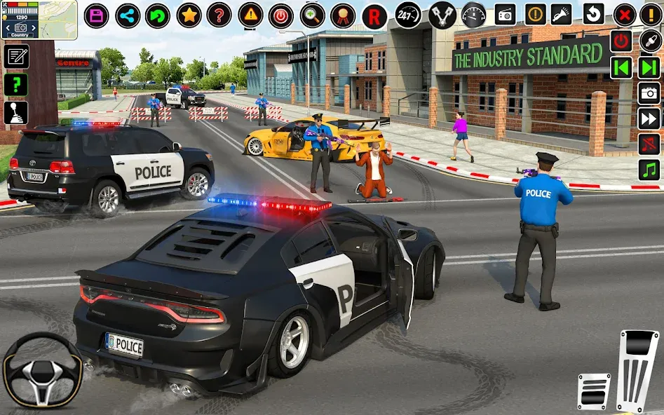 Скачать взлом City Police Car Driving Games  [МОД Много денег] — полная версия apk на Андроид screen 5