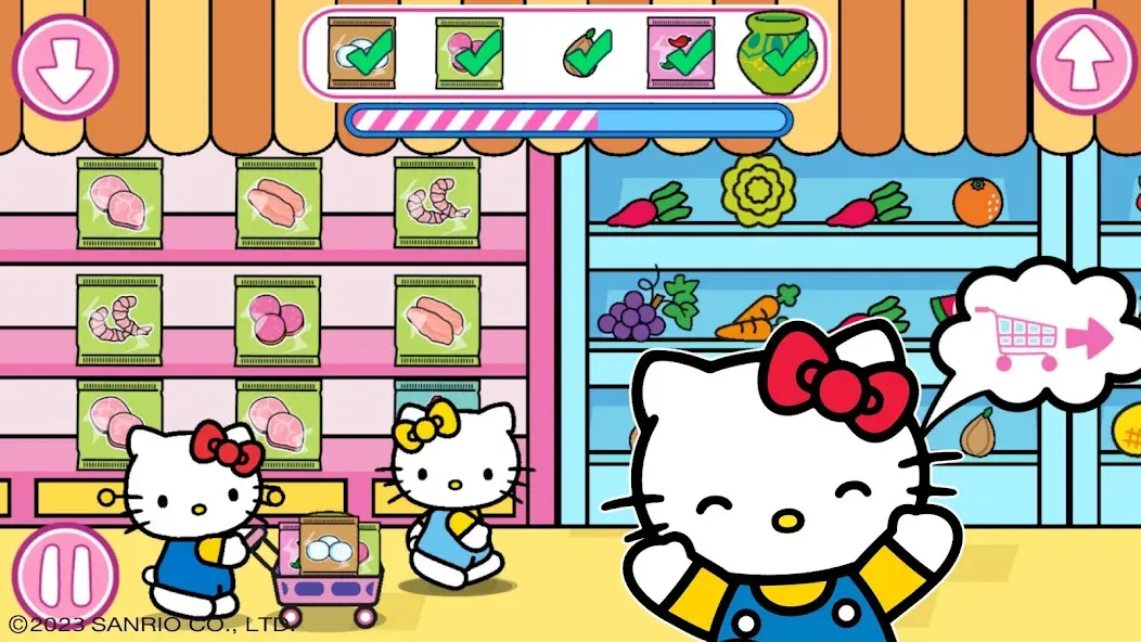 Скачать взломанную Hello Kitty: Kids Supermarket (Хеллоу Китти)  [МОД Бесконечные монеты] — полная версия apk на Андроид screen 2