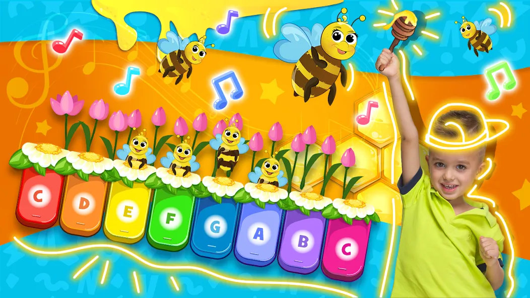 Скачать взломанную Vlad and Niki: Kids Piano  [МОД Mega Pack] — стабильная версия apk на Андроид screen 1