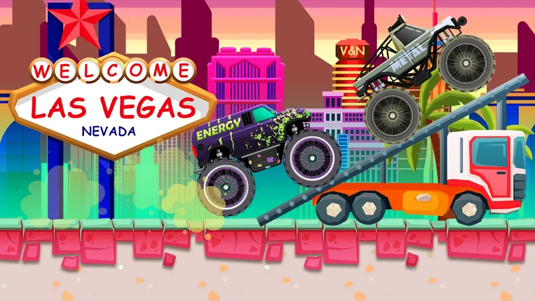 Скачать взломанную Monster Truck Vlad & Niki  [МОД Меню] — стабильная версия apk на Андроид screen 5