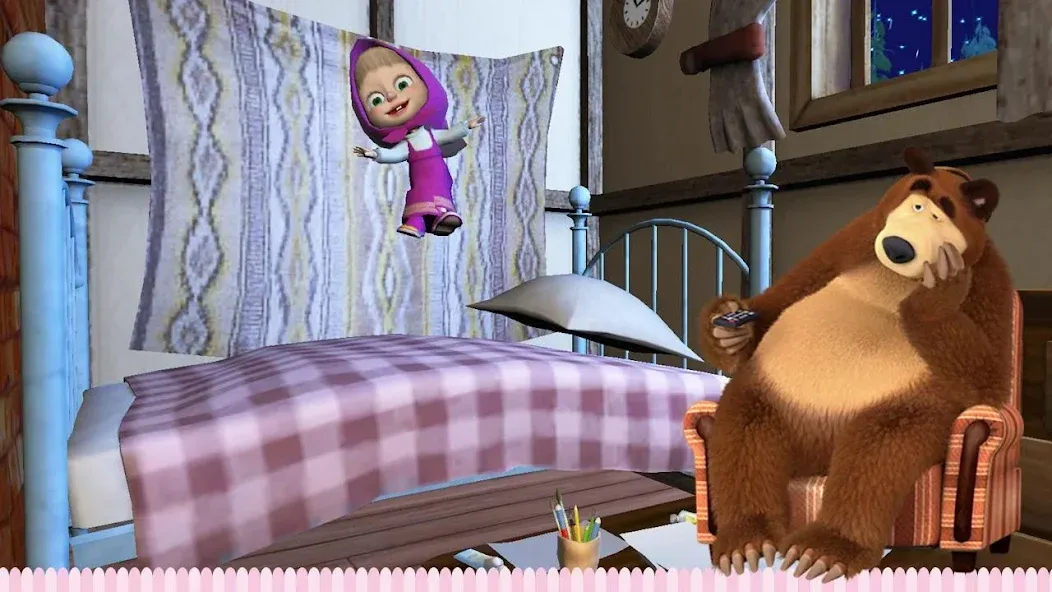 Скачать взлом Masha and the Bear: Good Night  [МОД Меню] — стабильная версия apk на Андроид screen 3