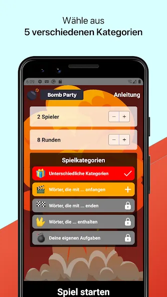 Взломанная Bomb Party: Das Bombenspiel! (Бомб Пати)  [МОД Много монет] — стабильная версия apk на Андроид screen 1