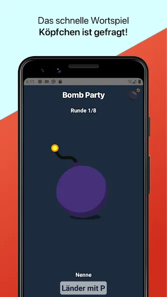 Взломанная Bomb Party: Das Bombenspiel! (Бомб Пати)  [МОД Много монет] — стабильная версия apk на Андроид screen 2