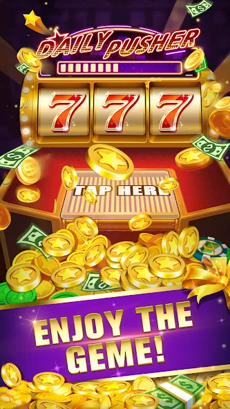 Взломанная Daily Pusher Slots 777 (Дейли Пушер Слотс 777)  [МОД Много монет] — стабильная версия apk на Андроид screen 3