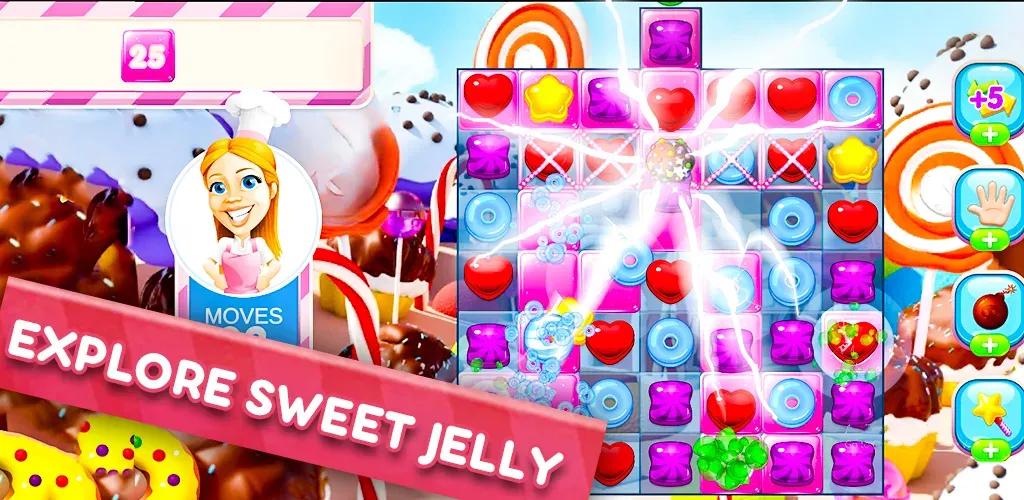 Взломанная Jelly Kingdom Crush — Match 3  [МОД Меню] — полная версия apk на Андроид screen 3