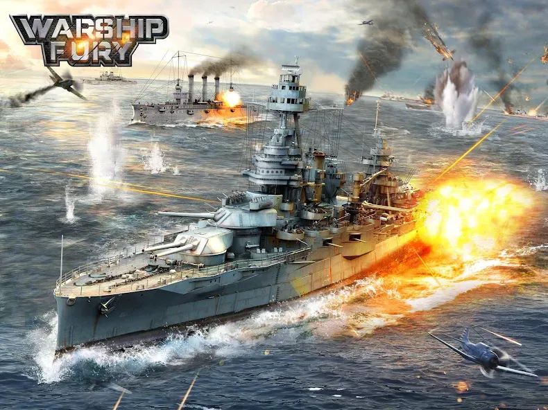 Скачать взлом Warship Fury  [МОД Mega Pack] — последняя версия apk на Андроид screen 5