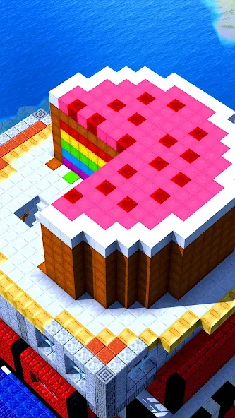 Скачать взлом Tower Craft — Block Building (Тауэр Крафт)  [МОД Много монет] — последняя версия apk на Андроид screen 1