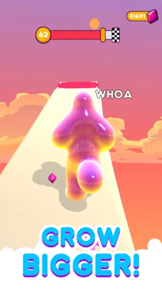 Скачать взломанную Blob Runner 3D (Блоб Раннер 3Д)  [МОД Unlocked] — полная версия apk на Андроид screen 2