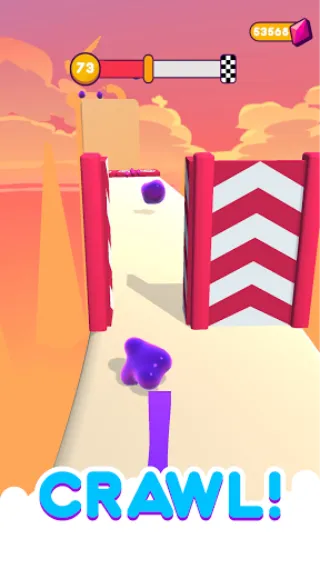 Скачать взломанную Blob Runner 3D (Блоб Раннер 3Д)  [МОД Unlocked] — полная версия apk на Андроид screen 4