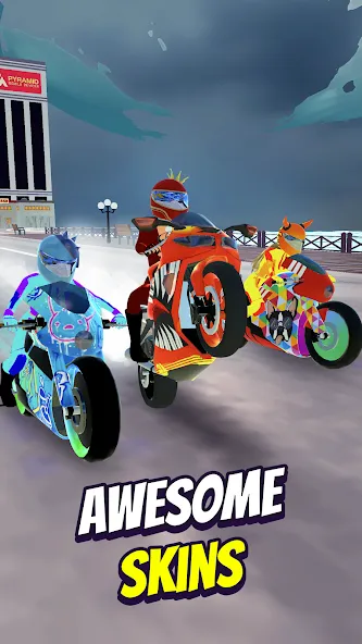 Взломанная Wild Wheels: Bike Racing (Уайлд Вилз)  [МОД Все открыто] — последняя версия apk на Андроид screen 3