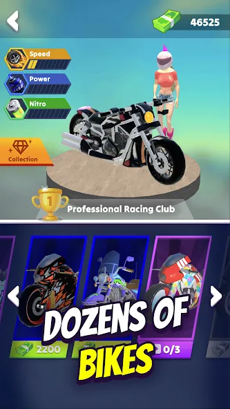 Взломанная Wild Wheels: Bike Racing (Уайлд Вилз)  [МОД Все открыто] — последняя версия apk на Андроид screen 4