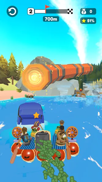 Скачать взлом Raft Racing (ДИУАфтинг)  [МОД Все открыто] — стабильная версия apk на Андроид screen 1