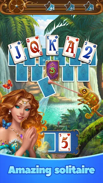 Скачать взломанную Magic Story of Solitaire Cards  [МОД Unlimited Money] — стабильная версия apk на Андроид screen 1