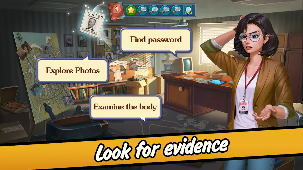 Скачать взломанную Solitaire Crime Stories  [МОД Menu] — полная версия apk на Андроид screen 2