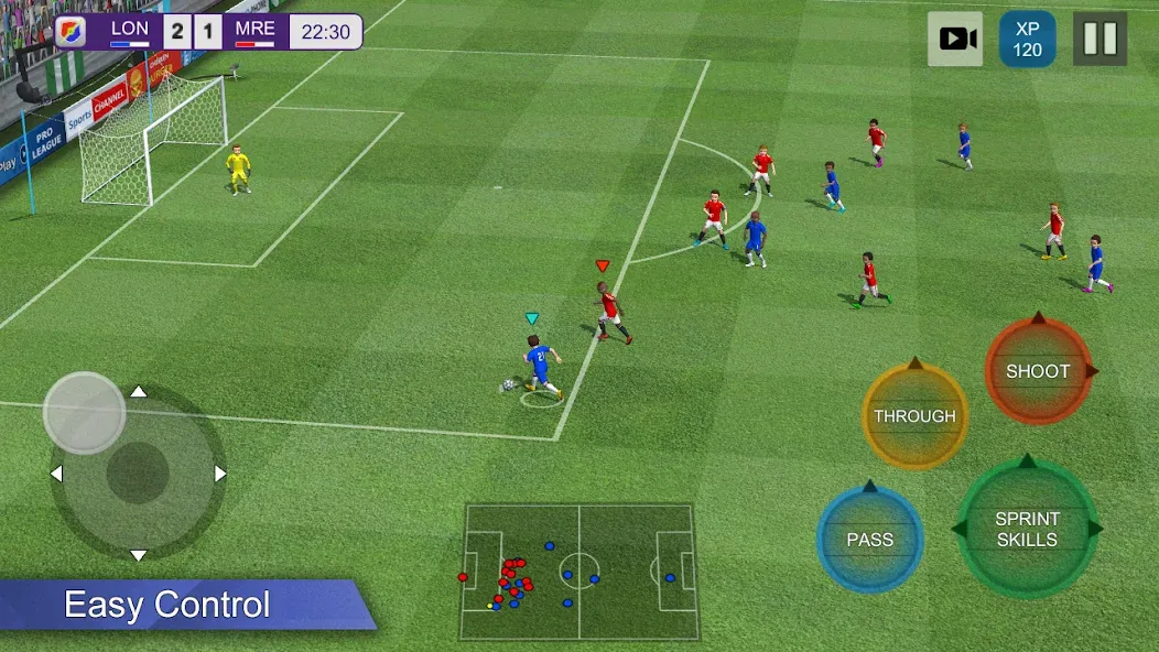 Взлом Pro League Soccer (Про лига футбола)  [МОД Бесконечные монеты] — последняя версия apk на Андроид screen 1