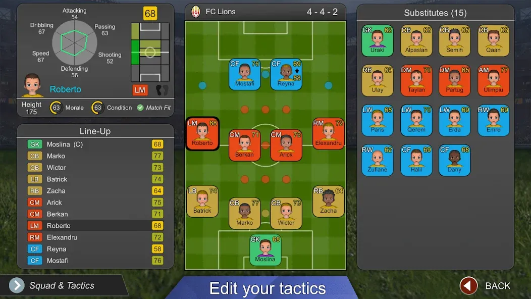 Взлом Pro League Soccer (Про лига футбола)  [МОД Бесконечные монеты] — последняя версия apk на Андроид screen 5