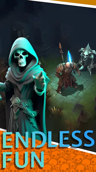 Скачать взлом Necromancer Hero: Skeletons 3D (Некромантгерой)  [МОД Unlocked] — последняя версия apk на Андроид screen 2