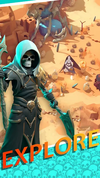 Скачать взлом Necromancer Hero: Skeletons 3D (Некромантгерой)  [МОД Unlocked] — последняя версия apk на Андроид screen 3