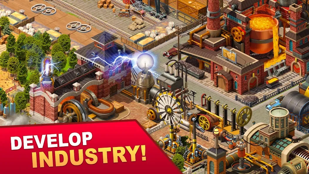 Скачать взлом Steam City: Town building game (Стим Сити)  [МОД Много монет] — стабильная версия apk на Андроид screen 3