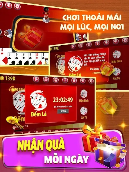 Взлом Tiến Lên Đếm Lá — Tien Len  [МОД Все открыто] — последняя версия apk на Андроид screen 3