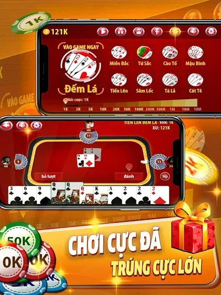 Взлом Tiến Lên Đếm Lá — Tien Len  [МОД Все открыто] — последняя версия apk на Андроид screen 5