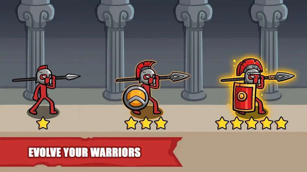 Скачать взломанную Stick Battle: War of Legions (Стик битва)  [МОД Unlimited Money] — последняя версия apk на Андроид screen 3