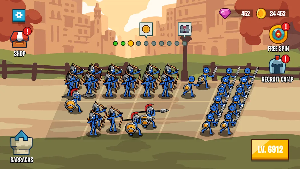 Скачать взломанную Stick Battle: War of Legions (Стик битва)  [МОД Unlimited Money] — последняя версия apk на Андроид screen 4